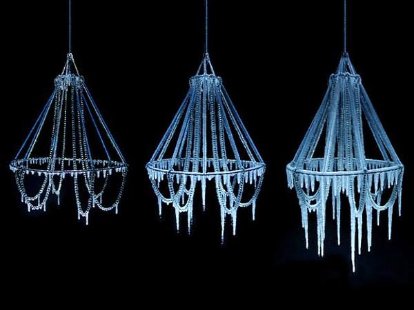 [燈飾設計]大自然低溫冰柱吊燈