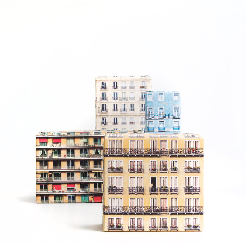 [包裝設計]歐洲城市街景風情包裝紙