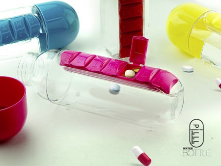 [產品設計]藥盒結合水壺「Pill Organizer Bottle」