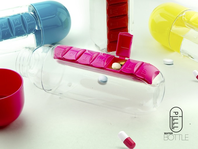 [產品設計]Pill Organizer Bottle藥盒水壺