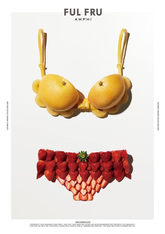 [平面海報]華歌爾AMPHI內衣創意廣告