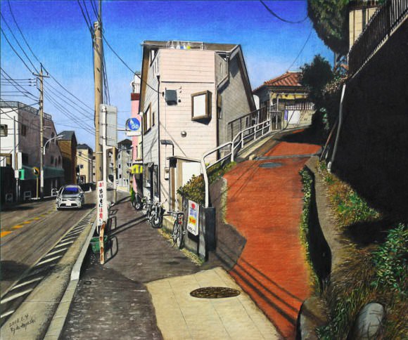 [插畫藝術]日本設計「色鉛筆東京街景圖」