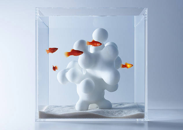 [水族設計]日本出品「3D列印極簡魚缸造景」