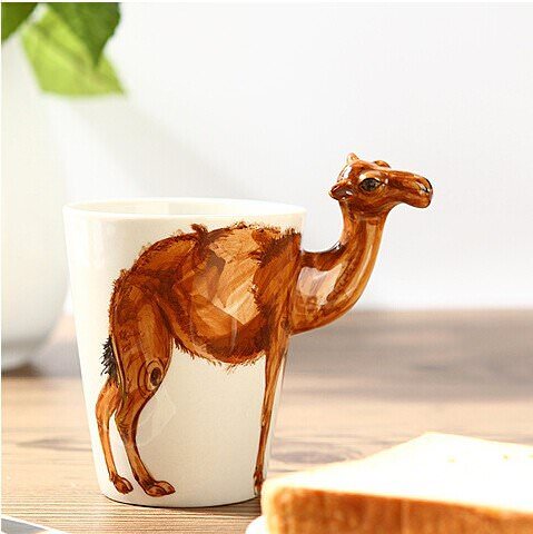[創意設計]3D立體動物馬克杯