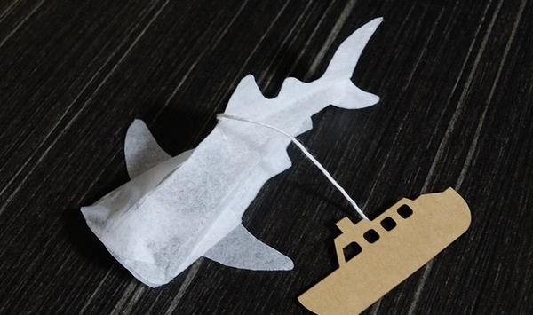 [文創設計]日本出品「趣味鯊魚茶包」