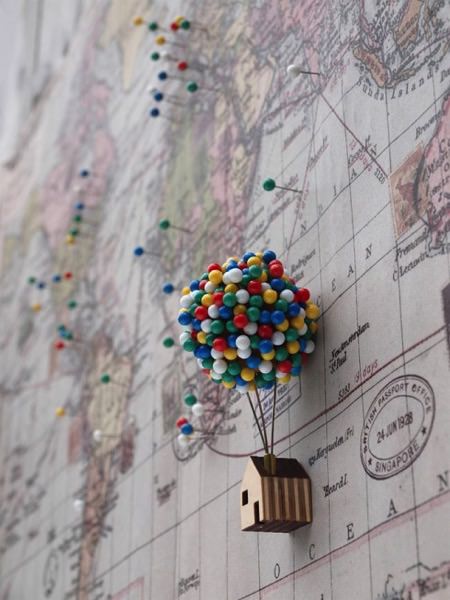 [文具設計]Balloon Pin House氣球圖釘