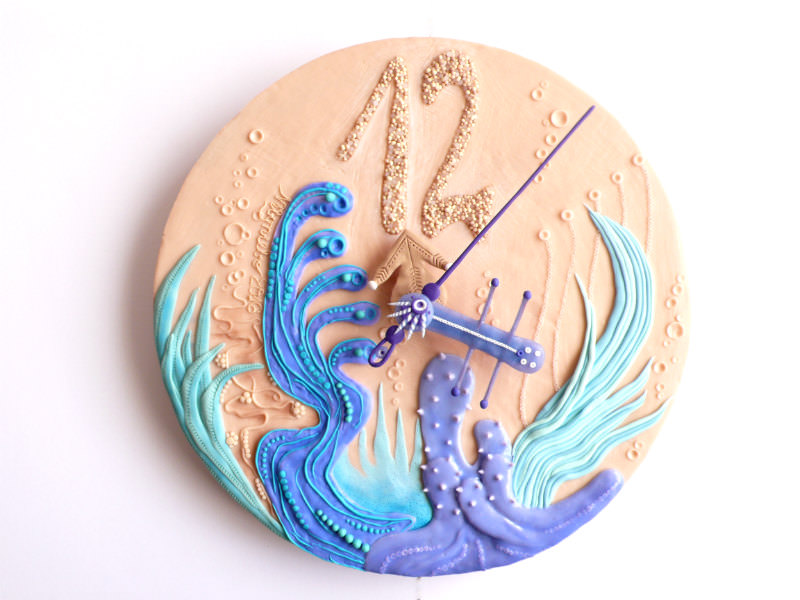 [工藝設計]波蘭出品「Sea Olock陶土鐘錶藝術」