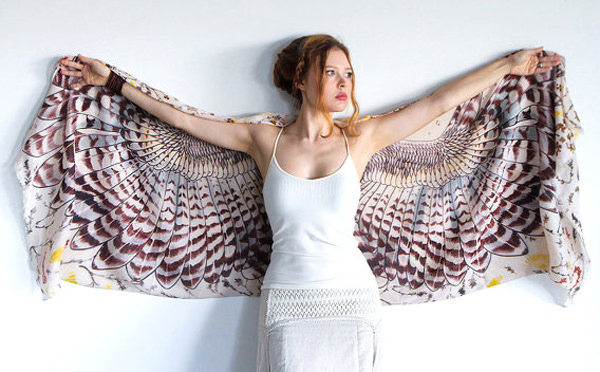[服飾設計]澳洲出品「優雅鳥翅膀披肩」