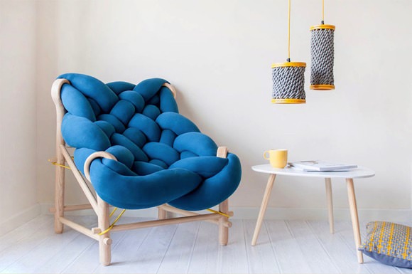[創意設計]針織工藝木椅家具