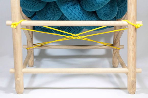 [創意設計]針織工藝木椅家具