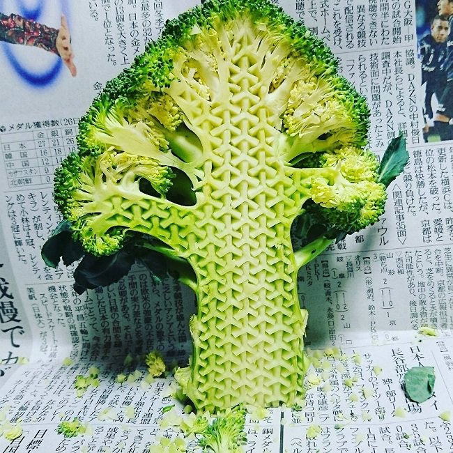 [設計工藝]蔬果雕刻裝置藝術