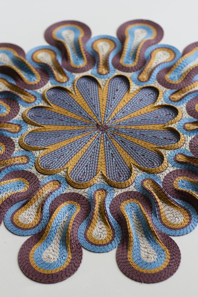 [工藝設計]幾何紙材編織藝術品